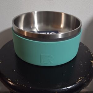 RTIC 3 in 1 Dog Bowl  Stainless Steel Pet Bowl with Silicone Exterior